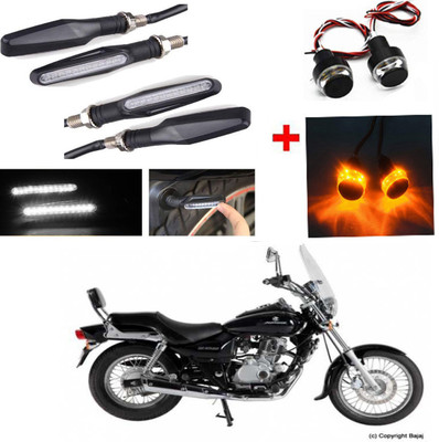 RWT Side LED Indicator Light for Bajaj Avenger 220 DTS-i(White, Yellow)