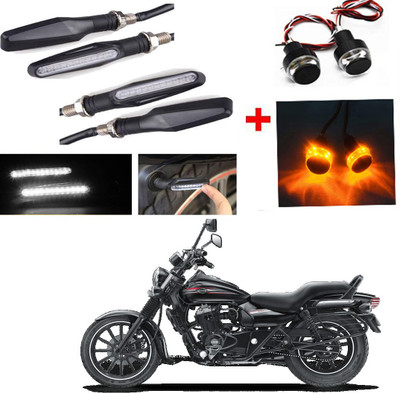RWT Side LED Indicator Light for Bajaj Avenger 200(White, Yellow)