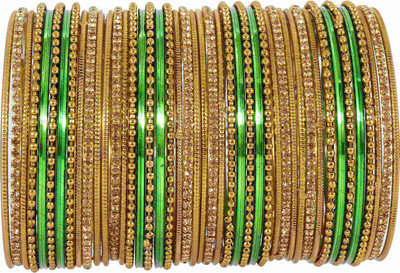 NMII Metal Zircon Bangle Set(Pack of 44)