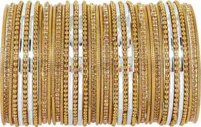 NMII Metal Zircon Bangle Set(Pack of 44)