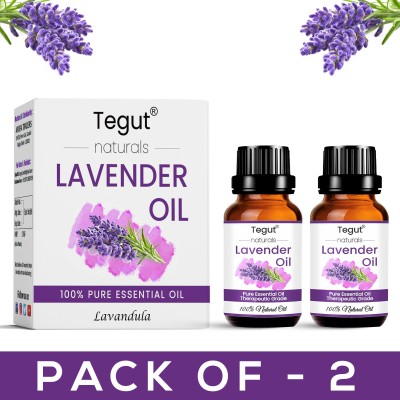 Tegut Best Lavender Essential Oil Steam Distilled Natural, Pure And Organic (10 ml) (Pack of 2)(20 ml)