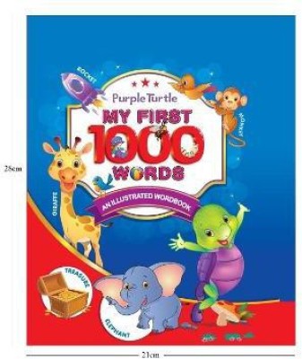 Purple Turtle My First 1000 Words Illustrated(English, Hardcover, Rajoria Swati)