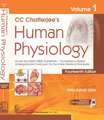CC Chatterjee’s Human Physiology 14th Edition Volume 1 2022(Paperback, C C CHATTERJEE)