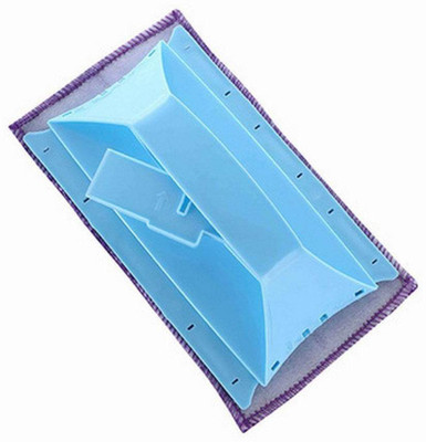 TRK IMPEX Window Groove Frame,Dust Cleaning Brush with Mini Dustpan Dust Cleaner Tool Sponge Wet and Dry Brush(Multicolor)