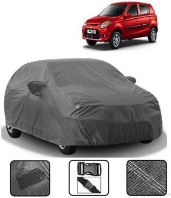 OPZET INDIA Car Cover For Maruti Suzuki Alto 800 Std Optional (With Mirror Pockets)(Grey)