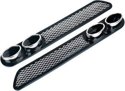 LAVITRA Plastic Car Bumper Guard(Black, Pack of 2, Universal For Car, Universal For Car)