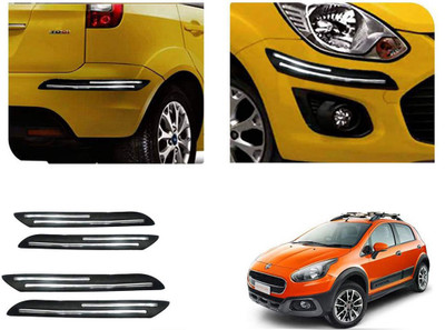 Automotive Prist Rubber Car Bumper Guard(Black, Pack of 1, Fiat, Avventura)