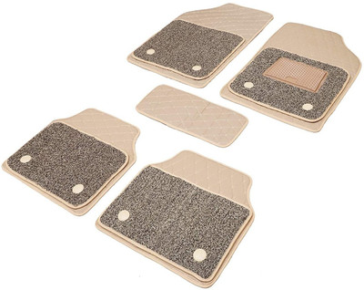 Auto Hub Leatherite Standard Mat For  Universal For Car(Beige)