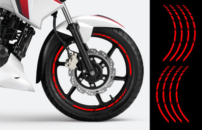 Badal Auto Sticker & Decal for Bike(Red)