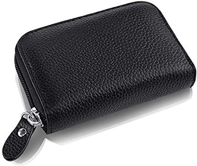 StealODeal 11 Slot Black L eather Credit/Debit 10 Card Holder(Set of 1, Black)