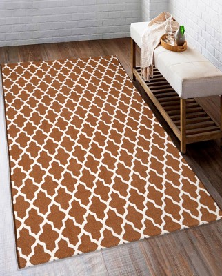 Saral Home Brown Cotton Area Rug(6 ft,  X 4 ft, Rectangle)