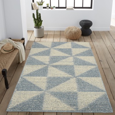 Saral Home Grey Cotton Carpet(7 ft,  X 5 ft, Rectangle)