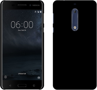 CASE CREATION Back Cover for Nokia 5 Rubberised Matte Finish Frosted Hard Case Back Cover Guard Protection(Black, Pack of: 1)