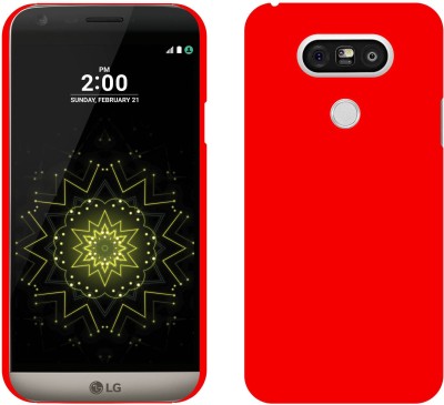 CASE CREATION Back Cover for LG G5 H850 Rubberised Matte Finish Frosted Hard Case Back Cover Guard Protection(Red, Grip Case, Pack of: 1)