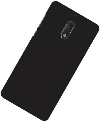 CASE CREATION Back Cover for Nokia 6 Rubberised Matte Finish Frosted Hard Case Back Cover Guard Protection(Black, Pack of: 1)