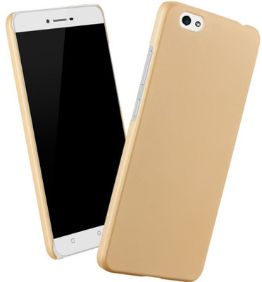 CASE CREATION Back Cover for OPPO A57 Rubberised Matte Finish Frosted Hard Case Back Cover Guard Protection(Gold, Pack of: 1)