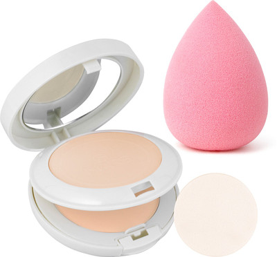 MARS 2in1 Whitening Light Perception Compact Powder & Makeup Sponge & Beauty Blender(2 Items in the set)