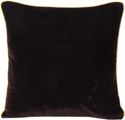 Riara Plain Cushions Cover(36 cm*36 cm, Brown, Gold)