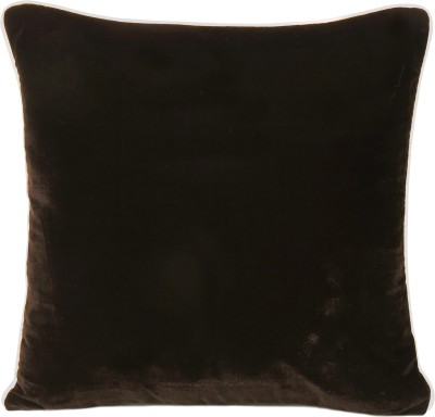 Riara Plain Cushions Cover(25 cm*25 cm, Brown, White)