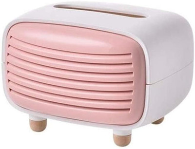 oddpod 1 Compartments ABS Plastic Radio Tissue Holder Box(Pink)