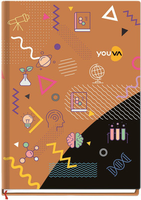 NAVNEET Youva Case Bound Single Line Jumbo Notebook for School and College Students A5 Note Book Single Line 288 Pages(Multicolor)