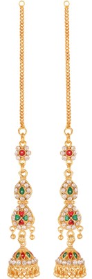 SUKAI JEWELS New Fashion High Quality Jewelry 10mm Round Imitation Drop Dangle Earrings Brass Jhumki Earring