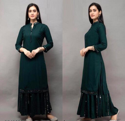 CustoEmart Women Kurti Palazzo Set