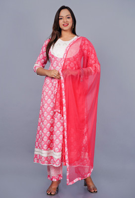ASHRU Women Kurta Pant Dupatta Set