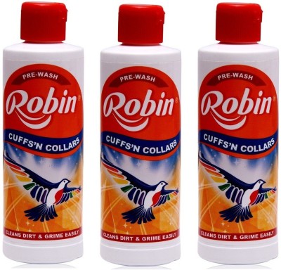 Robin Cuffs N Collars 200ml (200 ML EACH * 3= 600 ML ) Fresh Fabric Whitener(3 x 200 ml)