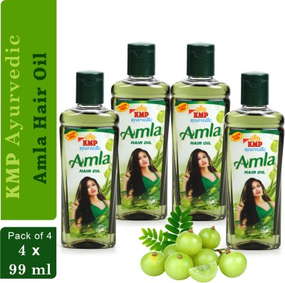 KMP Ayurvedic Amla Hair Oil (99 ml Each Bottle) Pack of 4 Hair Oil(396 ml)