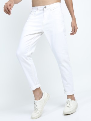 HIGHLANDER Tapered Fit Men White Jeans