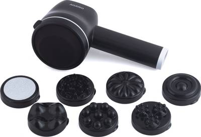 AGARO Alpha Rechargeable Handheld Body Massager With Interchangeable 8 Massage Heads 33625 Massager