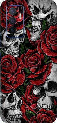 BUGGU Vivo V23e 5G, vivo v23e Mobile Skin(Ultra Super Roses And Skulls Skin With High Matte Finish.)