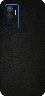 BugguSkin Vivo V23e 5G Mobile Skin(Ultra Super Black Leather Skin With High Mattte Finish.)