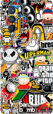 Mclaxa Bombing Mobile Back Skin Warp, Bombing, OPPO RENO 6PRO Mobile Skin(Bombing Skin With Super Matte Finish)