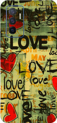LAMHA Vivo V23e 5G Mobile Skin(Ultra Super Love Text Skin With High Mattte Finish.)