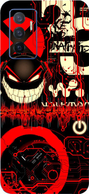 BUGGU Vivo V23e 5G, vivo v23e Mobile Skin(Ultra Super Red Graffiti Skin With High Matte Finish.)