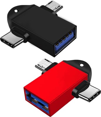 WRENS USB Type C, Micro USB OTG Adapter(Pack of 2)