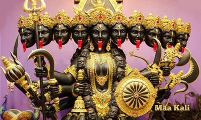 maa Kali poster new hd quality Print Poster on 13x19 Inches Paper Print(19 inch X 13 inch, Rolled)