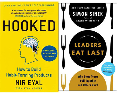 Hooked: How To Build Habit-Forming Products & Leaders Eat Last (With A New Chapter): Why Some Teams Pull Together And Others Don't(Hardcover + Paperback, Nir Eyal) Hooked: How To Build Habit-Forming Products & Leaders Eat Last (With A New Chapter): Why Some Teams Pull Together And Others Don't(Hardcover + Paperback, Nir Eyal)