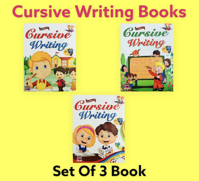 Cursive Writing Set Of 3 Books Collection -Small Letters, Capital Letters, Joining Letters, Words, Sentences - Handwriting(Paperback, KIDS IDEAL)