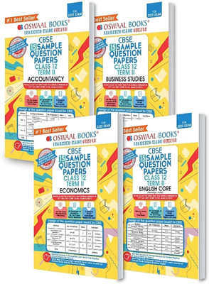 Take A Look At This Oswaal CBSE Term 2 Accountancy, English Core, Business Studies & Economics Class 12 Sample Question Papers (Set Of 4 Books) (Now Based On The CBSE Term-2 Subjective Sample Paper(Paperback, Oswaal) Take A Look At This Oswaal CBSE Term 2 Accountancy, English Core, Business Studies & Economics Class 12 Sample Question Papers (Set Of 4 Books) (Now Based On The CBSE Term-2 Subjective Sample Paper(Paperback, Oswaal)