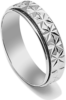 JSD Trendy Silver Plated Metal well Designed Ring Metal Silver Plated Ring