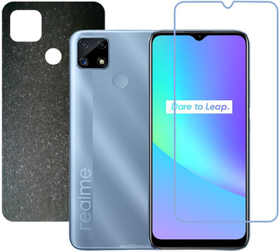 DVTECH Front and Back Tempered Glass for Realme C25(Pack of 1)