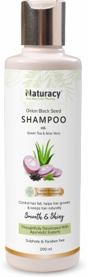 naturacy Onion black seed shampoo for hair fall control and hair growth(200 ml)