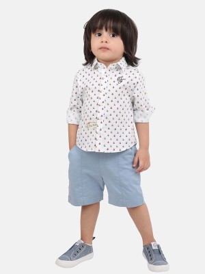 One Friday Baby Boys Printed Casual Multicolor Shirt