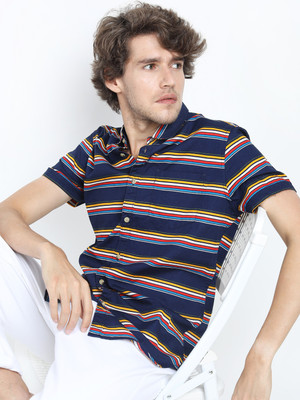 HIGHLANDER Men Striped Casual Multicolor Shirt