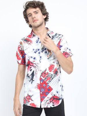 LOCOMOTIVE Men Printed Casual Multicolor Shirt