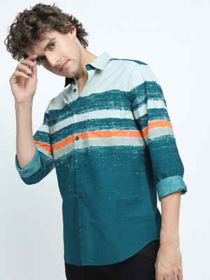 HIGHLANDER Men Printed Casual Multicolor Shirt