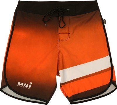 USI UNIVERSAL Solid Men Orange Sports Shorts